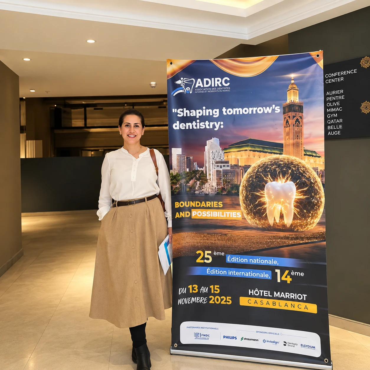 Dr Soumaya lors d’un événement professionnel