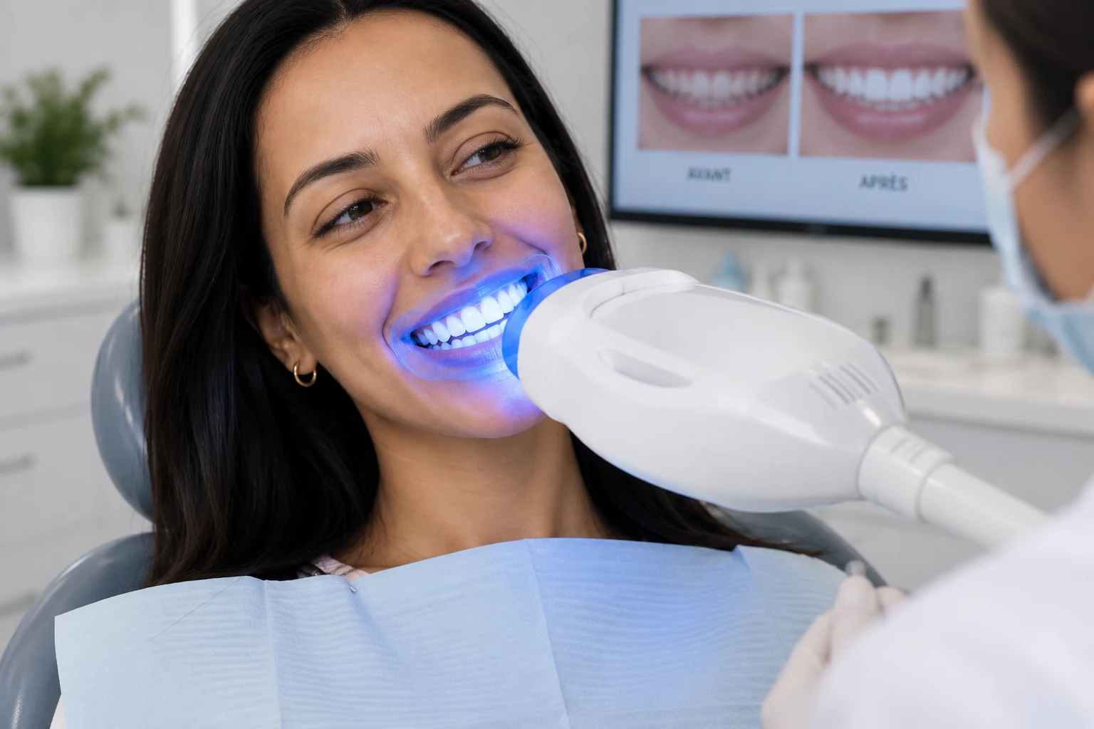 Blanchiment dentaire professionnel résultat éclat — Smile's Centre El Jadida